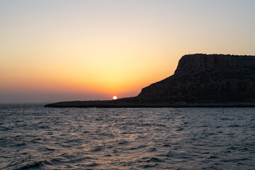 Sunset over Cape Greco in Ayia Napa, Cyprus