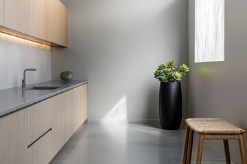 Minimalist Kitchen with Modern Interior Design