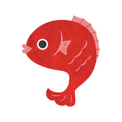 水彩のタイのイラスト