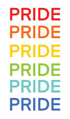 Pride colorful text font rainbow dicut white background pride lgbtq pride rainbow diversity gay lesbian human right freedom lgbtq colorful community gay lesbian tolerance pride parade june 1 first day