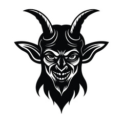 Obraz premium Tribal skull tattoo design with a lion crown and gothic elements