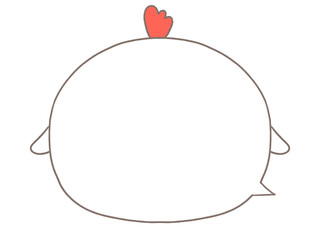 にわとりの吹き出し