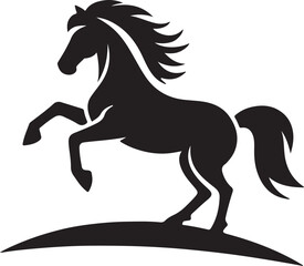 horse silhouette vector