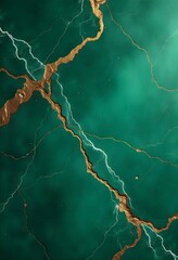 Fototapeta premium Green and Black Marble Flooring Luxurious Natural Stone Texture