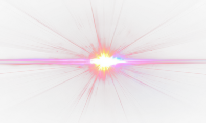 Pulsating Laser Beams Emitting Rhythmic Energy and Waves Isolate on Transparent Background, cutout, png