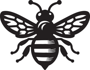 vector illustration of a bee