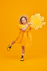 peaceful kids portrait