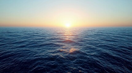 Sunset over the Ocean: A Serene and Tranquil Seascape