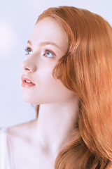 redhead young lady