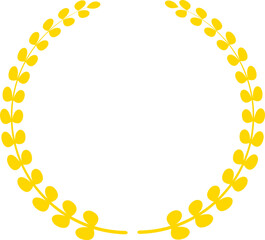 Laurel Wreath Ribbon Vector Illustration