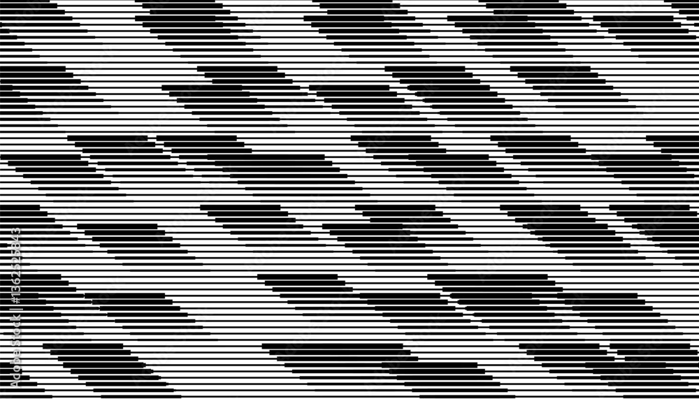 Poster black and white abstract geometric pattern with lines effect for sporty background and jersey design