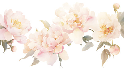 Fototapeta premium Floral flower vector Illustrations on white background