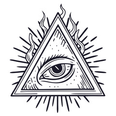 vector illustration of an eye