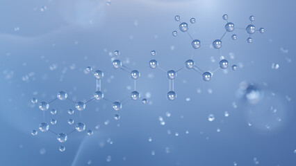 ralmitaront molecular structure, 3d model molecule, antipsychotic structural chemical formula view from a microscope