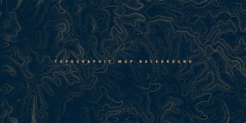 Colorful topographic map with contour lines. Geographic terrain grid, relief height elevation. Ground path pattern. Travel and navigation, cartography design element. Vector illustration © 32 pixels