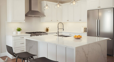 Modern White Kitchen Interior Design