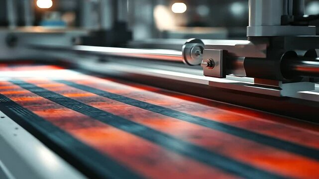 A sleek DTF printing machine applying multiple layers of bold, saturated colors on a textile, capturing the innovative fusion of technology and design.