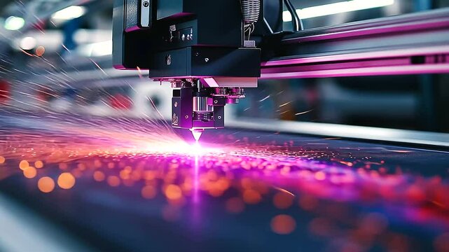 Detailed view of a high-end DTF printer spraying fine ink particles onto fabric, forming a flawless, high-resolution print.
