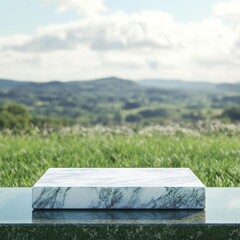 Product Photography Blank Classic Scene Green Soaps