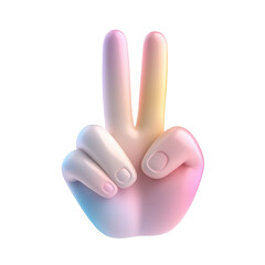 Obraz premium peace sign on hand