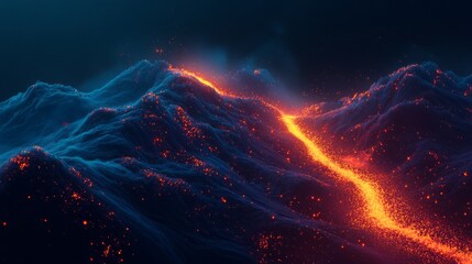 FoodDrinks Ridge River Moment Upward Flowing Glowing