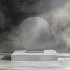 Product Photography Blank Sleek Overview Acrylic Gray