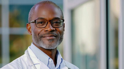 Fototapeta premium Modern Healthcare Environment with Doctor and Technology