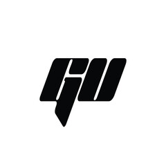 GU monogram logo design letter text name symbol monochrome logotype alphabet character simple logo