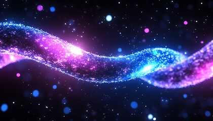 Obraz premium Abstract glowing spiral cosmos