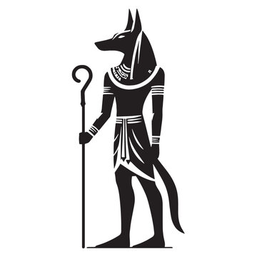 recommend clip art: Majestic Anubis silhouette, a figure of divine power - Anubis illustration - Anubis vector - Egyptian god silhouette - Egyptian silhouette
                    
                    
