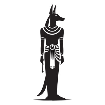 recommend clip art: Sacred Anubis silhouette, the protector of graves - Anubis illustration - Anubis vector - Egyptian god silhouette - Egyptian silhouette
                    
                    