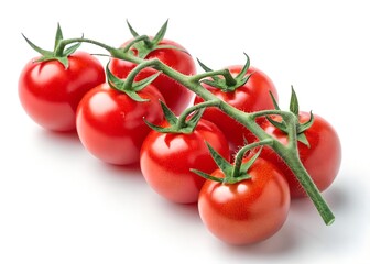 cherry tomatoes isolated on white background