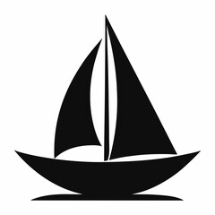 silhouette of a boat