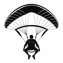 man with parachute
