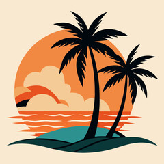 palm tree silhouette