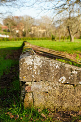 Jardini&egrave;re en pierre &agrave; l'abandon