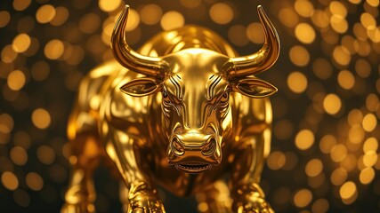 Obraz premium Stock Market, Bullish Trend, Investment, Finance, Trading, Economic Growth, Digital Art, Business, Cryptocurrency, Financial Graphs