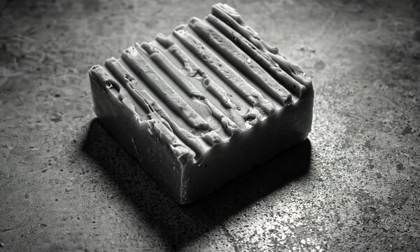 chocolate bar on black