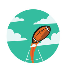 vector illustration of a rugby
