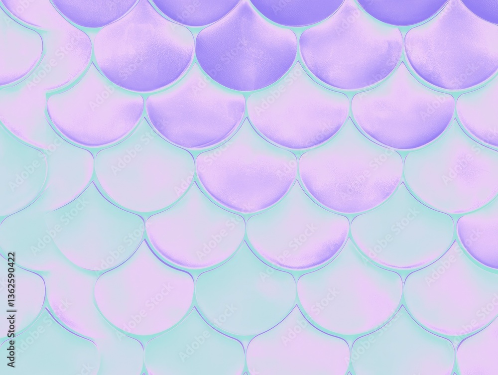 Aufkleber abstract mermaid scale pattern: a close-up shot captures an enchanting arrangement of iridescent sca