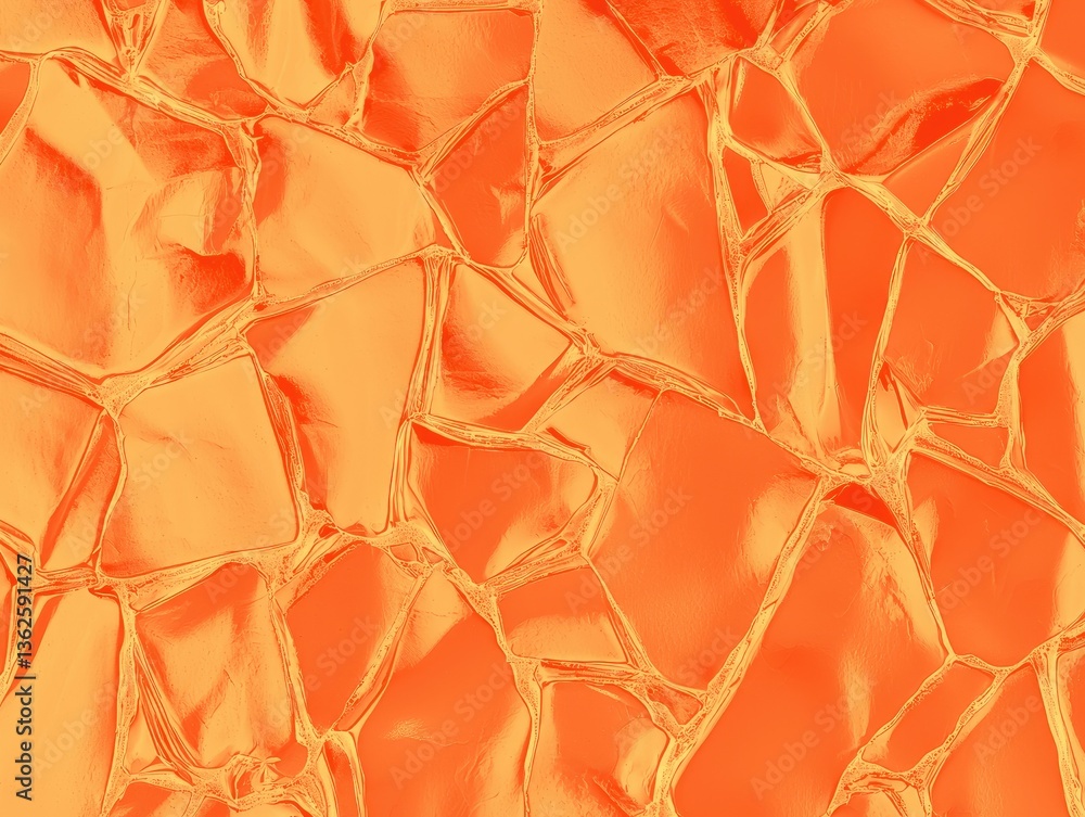Poster abstract orange surface: an artistic and unique textured surface, composed of organic and fragmented
