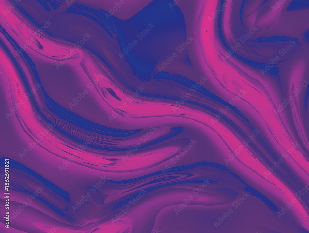 Aufkleber abstract swirls in magenta and blue: a mesmerizing abstract design features flowing swirls of vibran