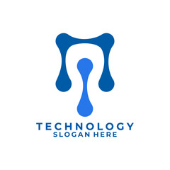 Technology logo inspiration vector design concept