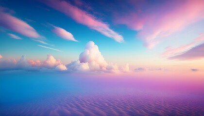 Fototapeta premium A celestial display of pastel artistry. 