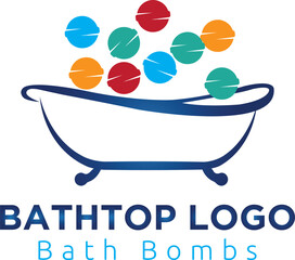 bathtub logo, bath logo, tub icon, luxury bath logo, spa bathtub logo design for download