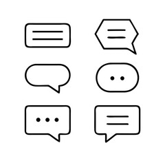Speech Bubble Icons Vector