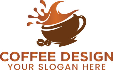 coffee cup logo design for download