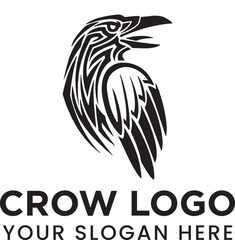 Fototapeta premium Crow Logo design for download