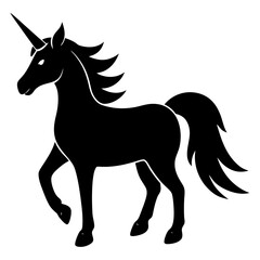 black horse vector illustration