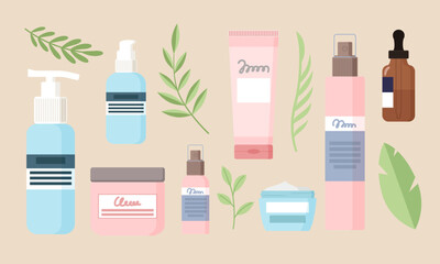 Natural beauty products promoting wellness and facial care